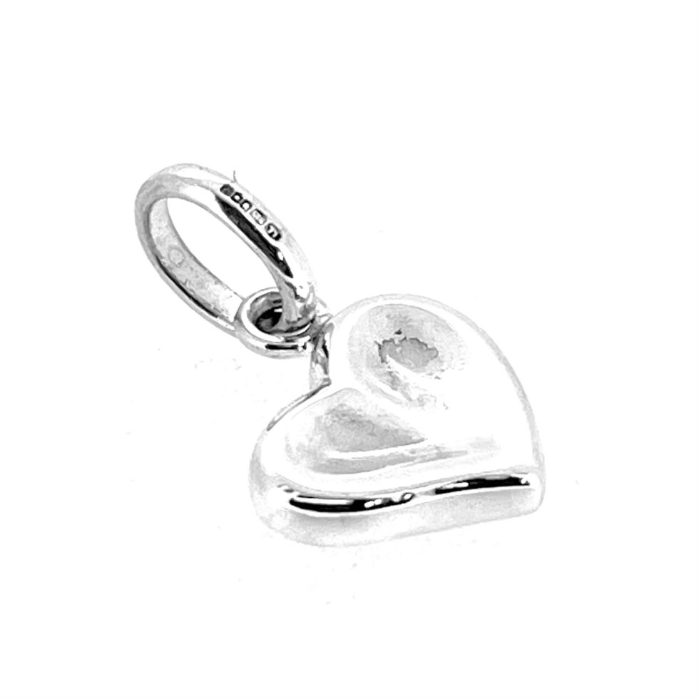 Vintage Links of London Thumbprint Heart Charm Sterling Silver 2009