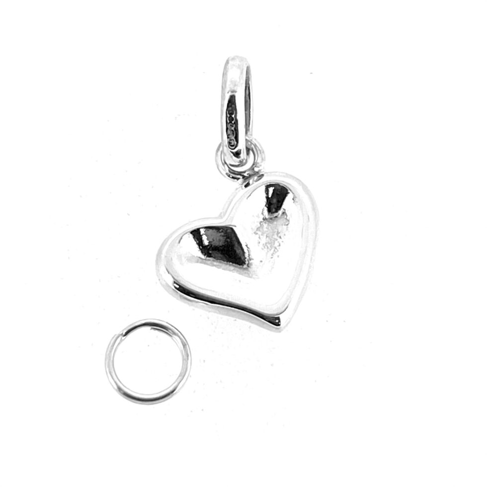 Vintage Links of London Thumbprint Heart Charm Sterling Silver 2009