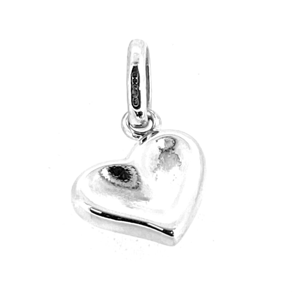 Vintage Links of London Thumbprint Heart Charm Sterling Silver 2009
