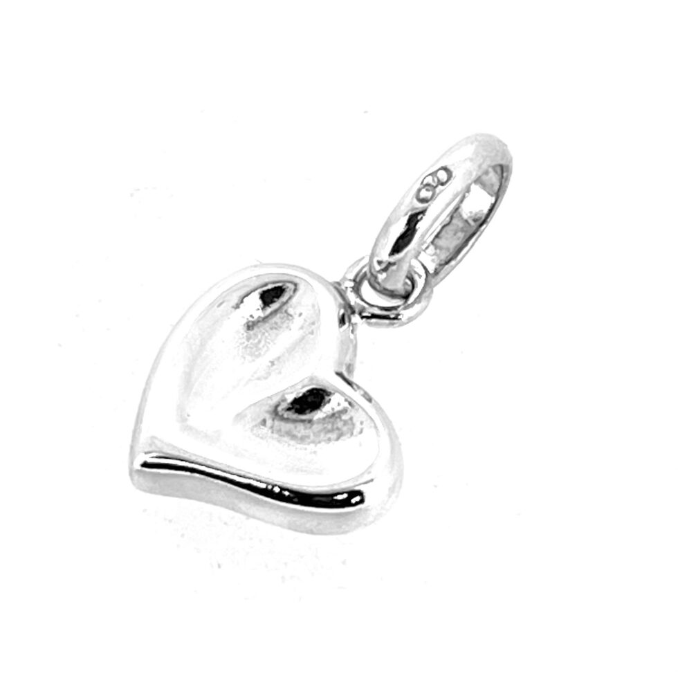 Vintage Links of London Thumbprint Heart Charm Sterling Silver 2009