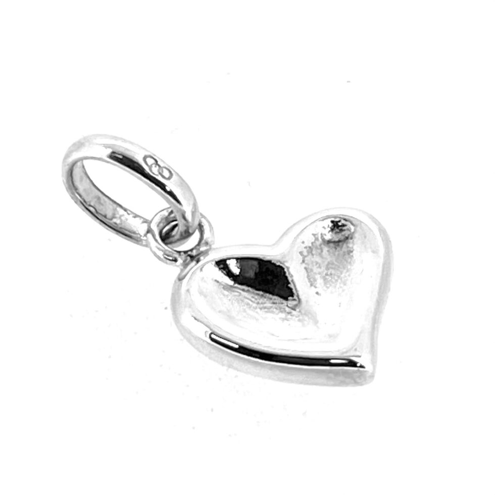 Vintage Links of London Thumbprint Heart Charm Sterling Silver 2009