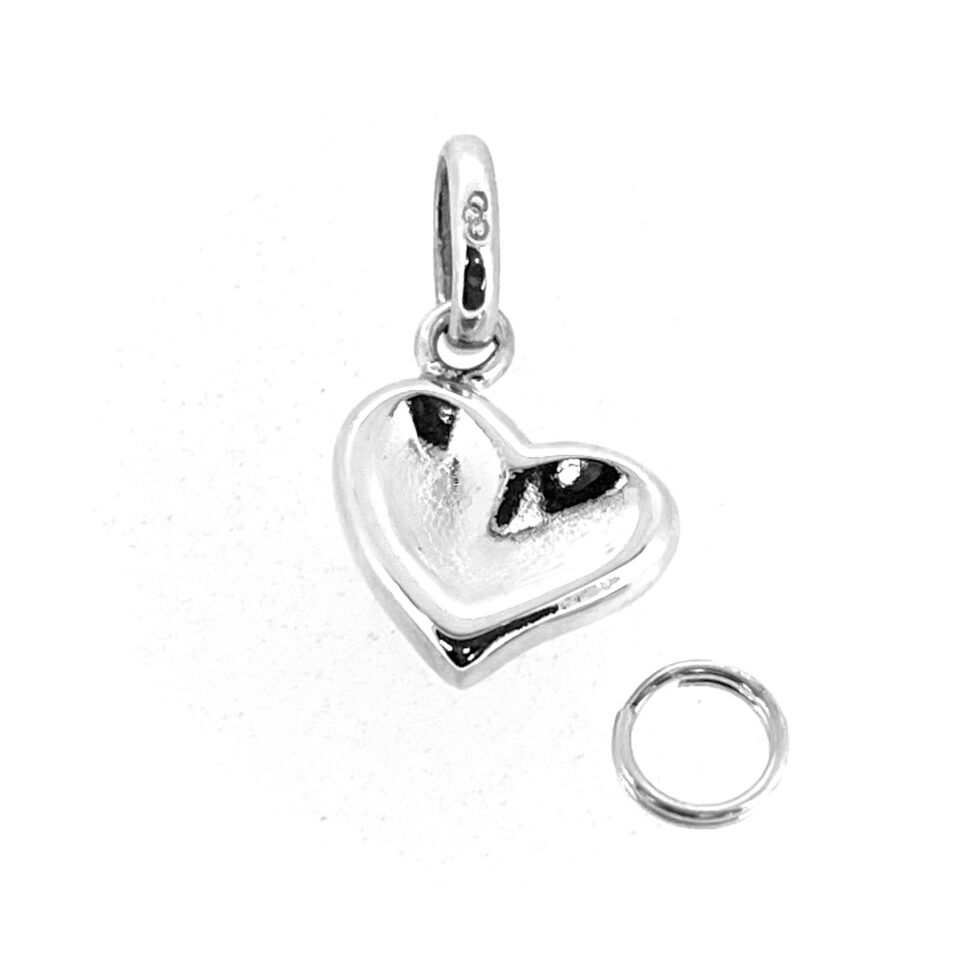 Vintage Links of London Thumbprint Heart Charm Sterling Silver 2009