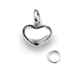 Front angle of vintage Links of London heart charm