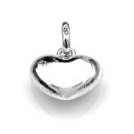 Unique vintage patina on 2009 silver heart charm