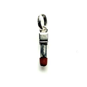 2010 vintage Links of London lipstick charm with hallmarks displayed