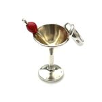 Back view of Links of London Cocktail Glass charm showing hallmarks