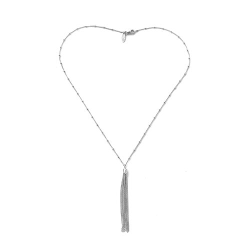 Detailed view of tassel pendant from the vintage Raindance necklace.