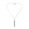 Detailed view of tassel pendant from the vintage Raindance necklace.
