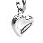 Side view of the 2011 Links of London Thumb Print Heart Charm.