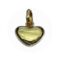 Front view of the 2010 Links of London Heart charm in 18ct gold vermeil