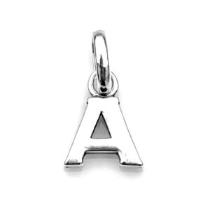 Front view of 2009 Links of London sterling silver Initial A charm