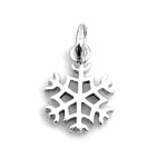 Front view of vintage 2010 Links of London sterling silver Snowflake charm