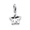 Top view highlighting the slightly asymmetrical design of the star charm
