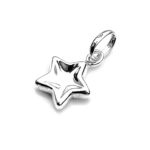 Close-up of the oval bail on the thumbprint star charm
