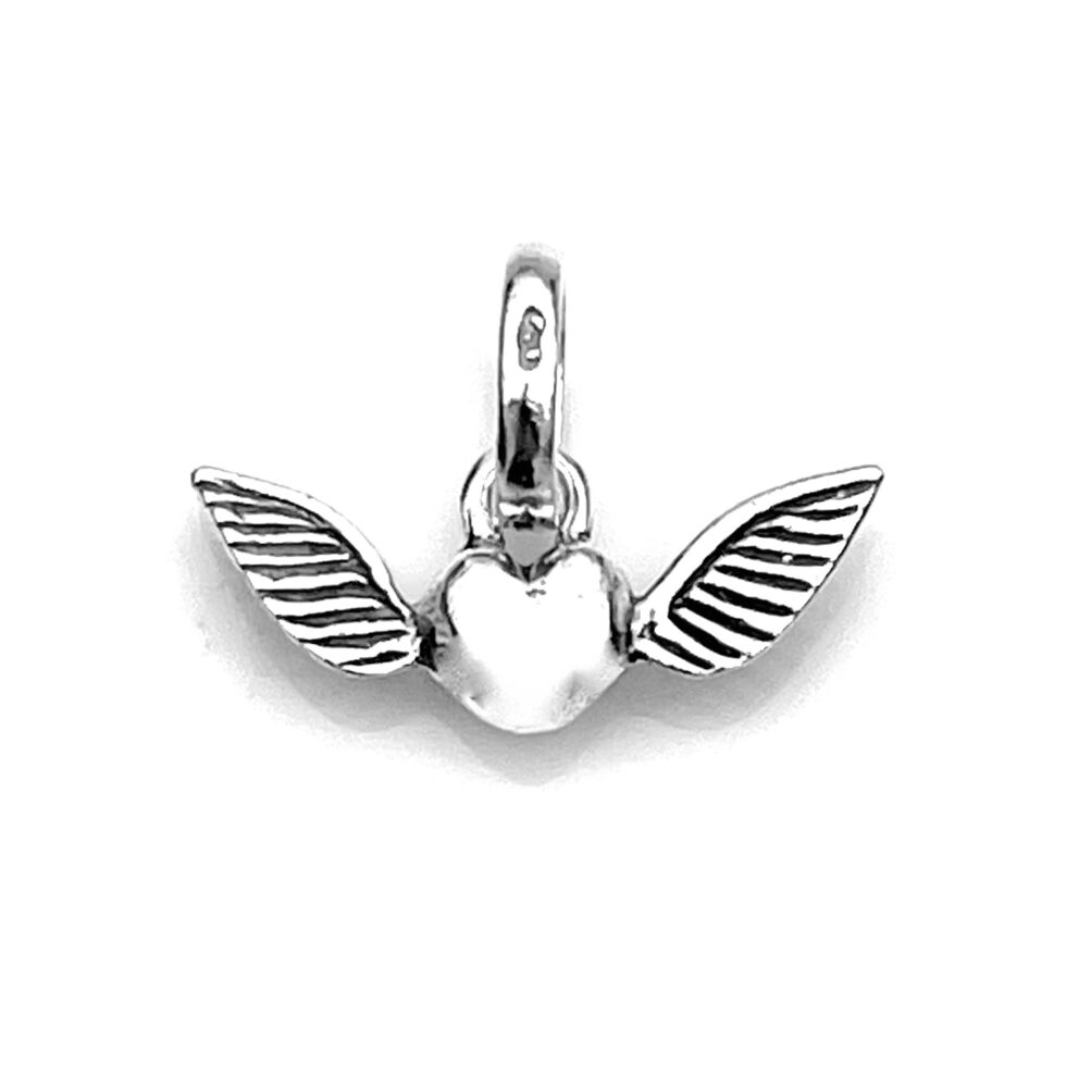 2009 Links of London sterling silver Winged Heart charm