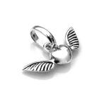 Sterling silver Winged Heart charm