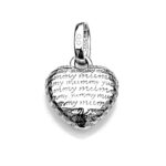 Detailed shot of the Yummy Mummy engraving on the Links of London charm