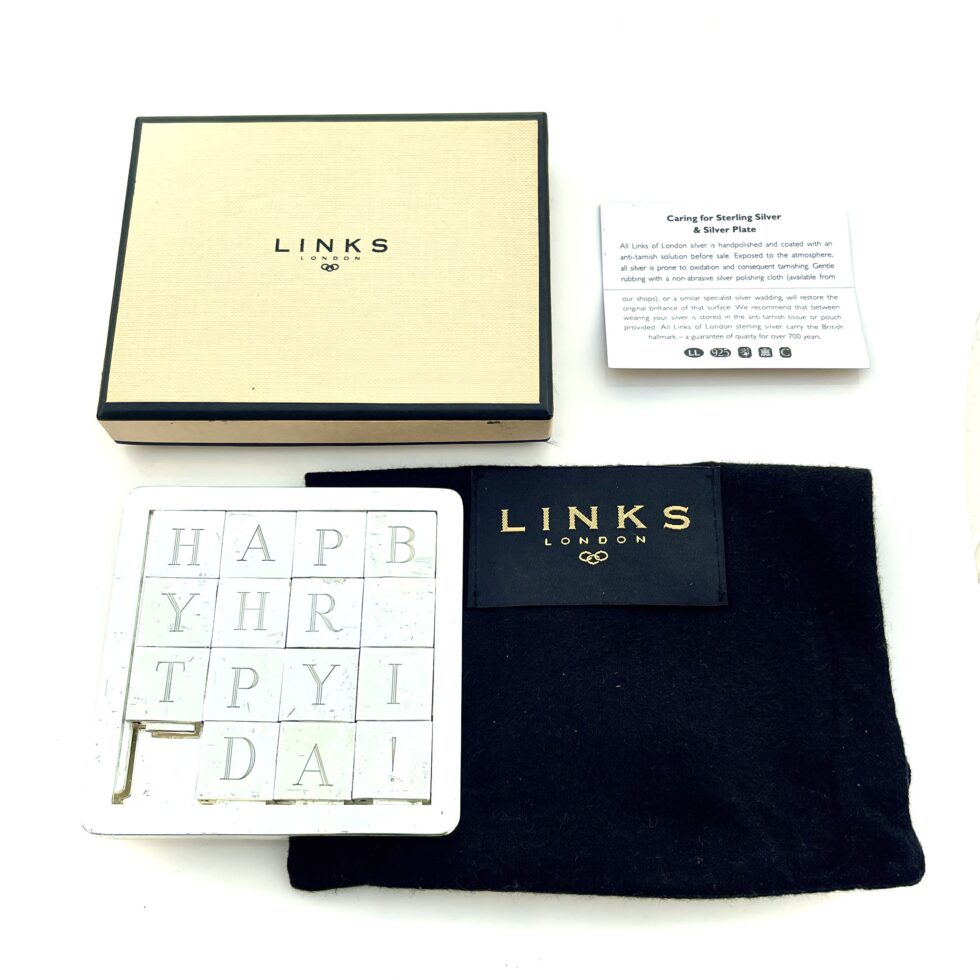 Professionally cleaned Links of London puzzle in vintage condition.