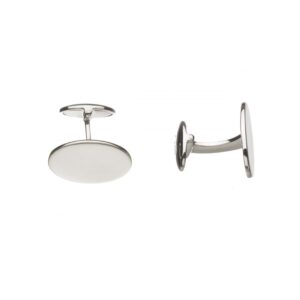 Sterling Silver Classic Oval Cufflinks