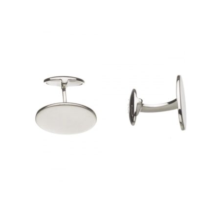 Sterling Silver Classic Oval Cufflinks