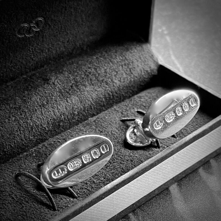 Vintage 2010 Links of London Sterling Silver Feature Hallmarked Cufflinks