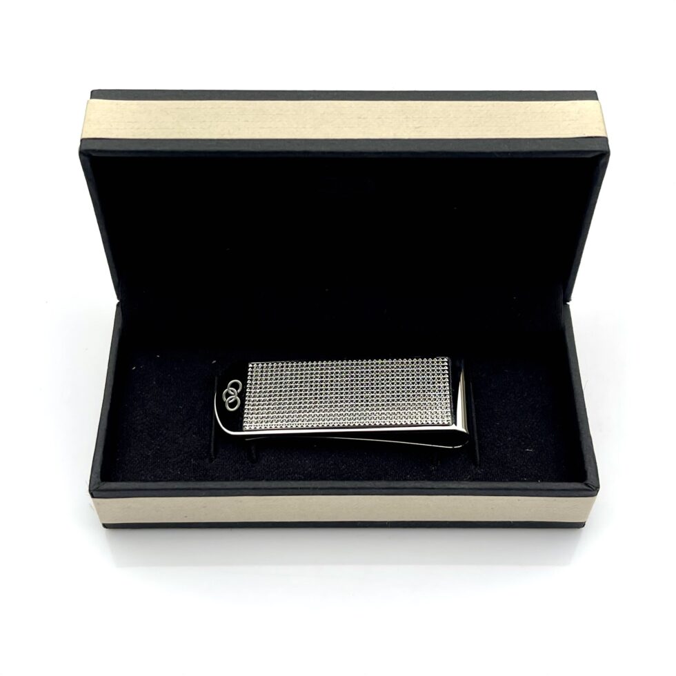 Money clip displayed with original Links of London box