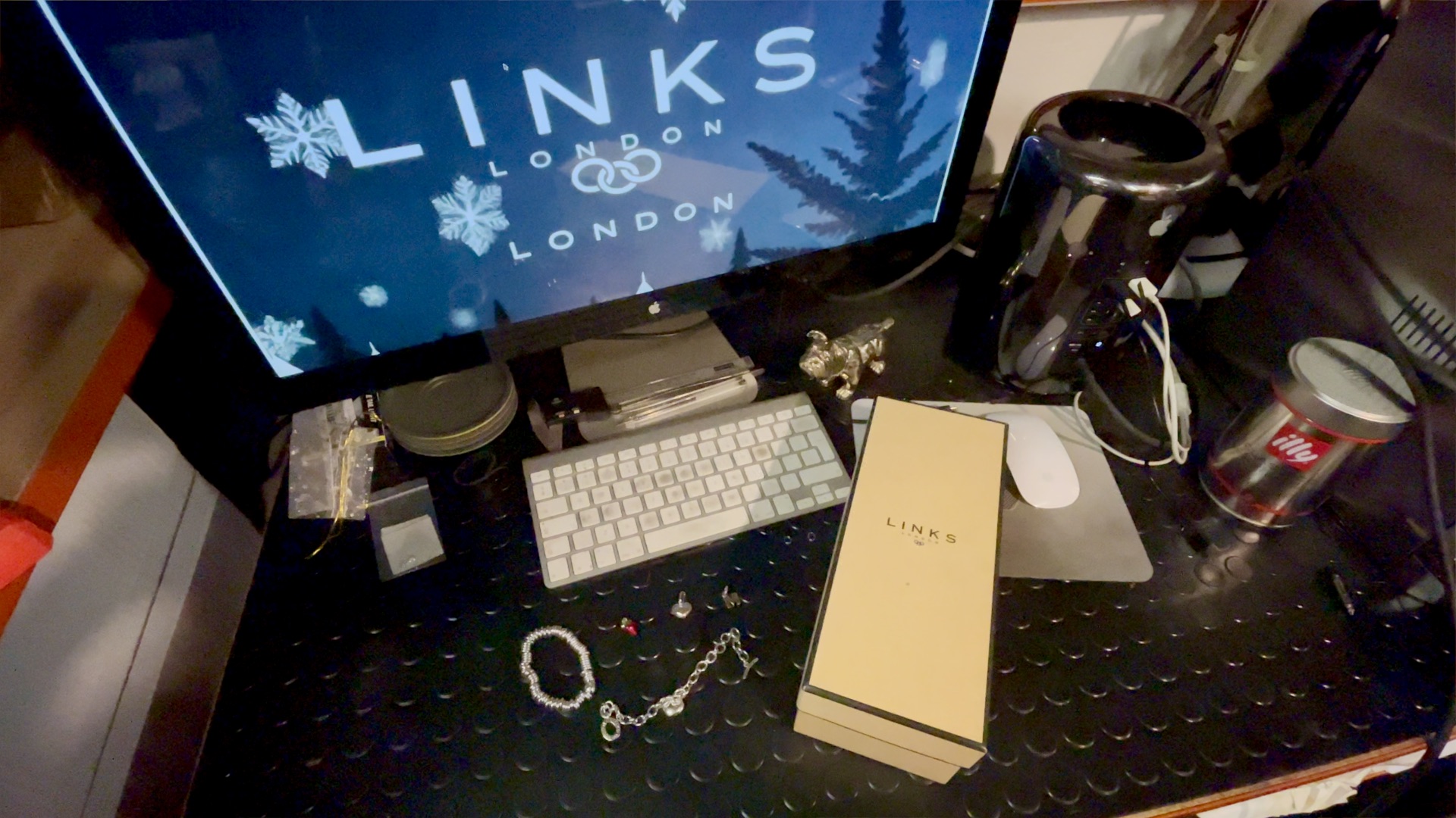 Jewellery workbench transformed with festive decor for the launch celebration