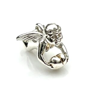 High-resolution image showing the delicate details of the Cherub charm