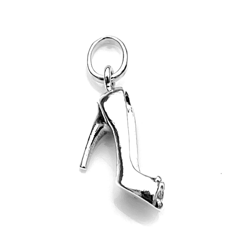 High-resolution image showing the smooth finish of the Classic High Heel Shoe charm