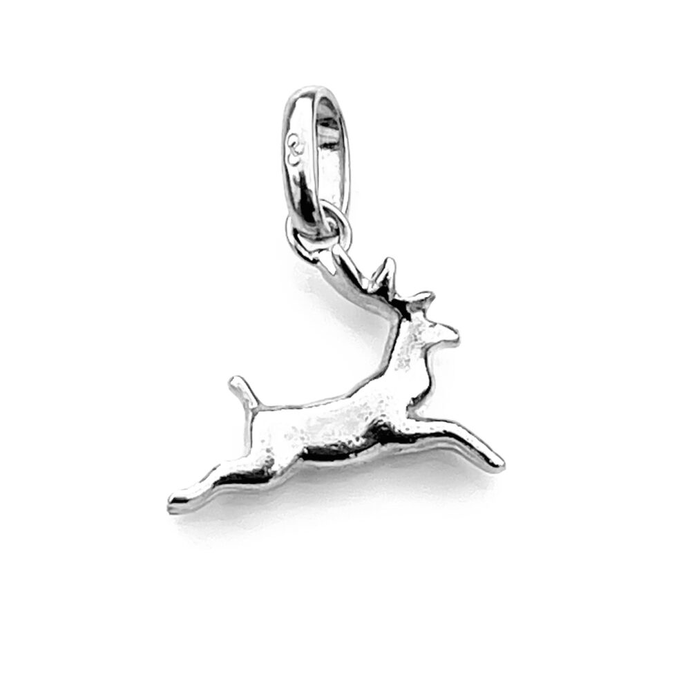 2009 Links of London Leaping Reindeer charm in sterling silver