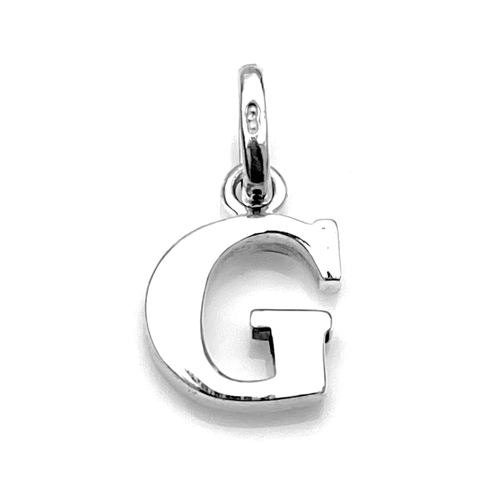 2006 Links of London Sterling Silver 'G' Charm on white background