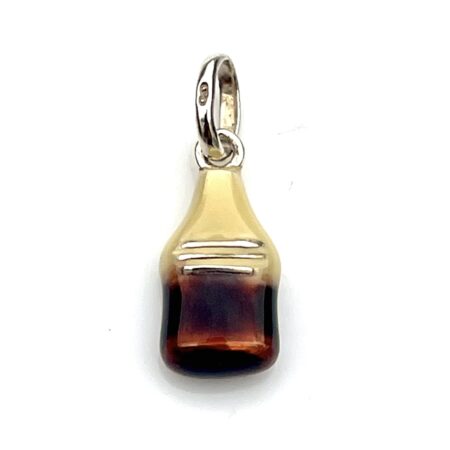 Front view of the 2009 Links of London Cola Bottle charm in sterling silver