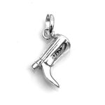 Top view of the Cowboy Boot charm highlighting its unique design