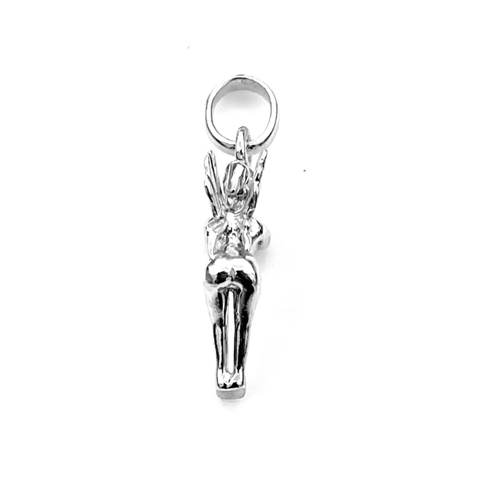 Back view of the Fairy charm showing polished finish