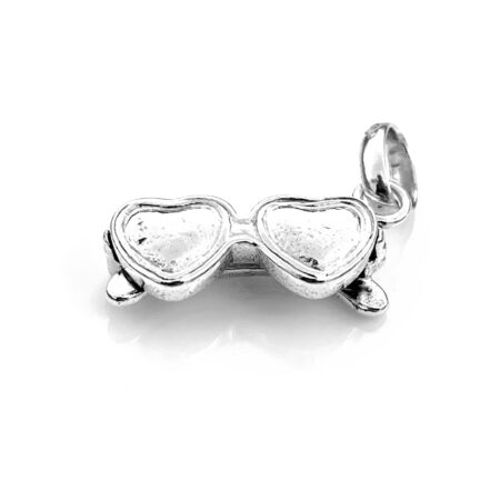 Vintage Heart Glasses charm