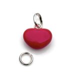 High-resolution image of the 2008 Hot Pink Heart charm in sterling silver