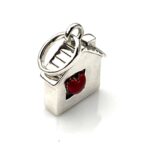 Links of London house charm with red heart
