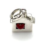 High-resolution image of the house charm’s intricate design