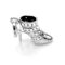 Front view of the 2010 Links of London Stiletto Ankle Boot charm in sterling silver