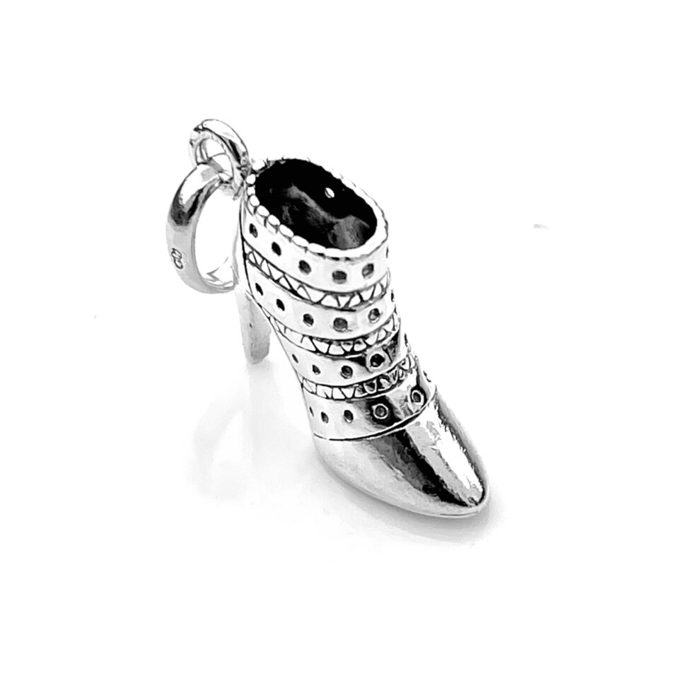 2010 Links of London Stiletto Ankle Boot charm in sterling silver