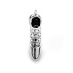 Top view of the charm highlighting its fashionable boot design