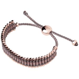 Close-up of a Links of London Friendship Bracelet in sterling silver rose gold