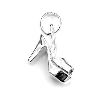 Vintage 2008 Links of London Open Toe Platform High Heel Slingback Charm | Sterling Silver Shoe Charm