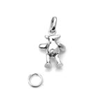 Professionally cleaned charm showcasing its bright finish.