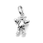 Sterling silver teddy bear charm