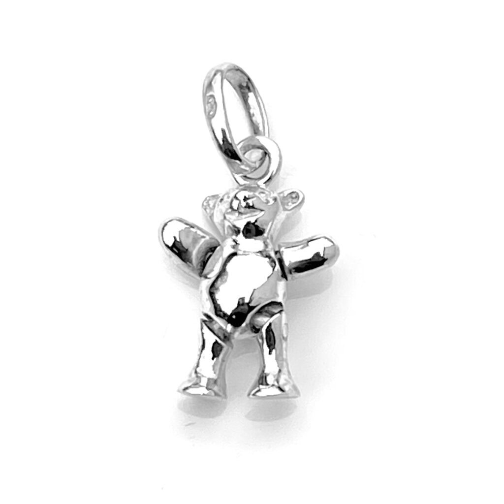 Close-up of the 2008 Links of London Classic Teddy Bear Charm.