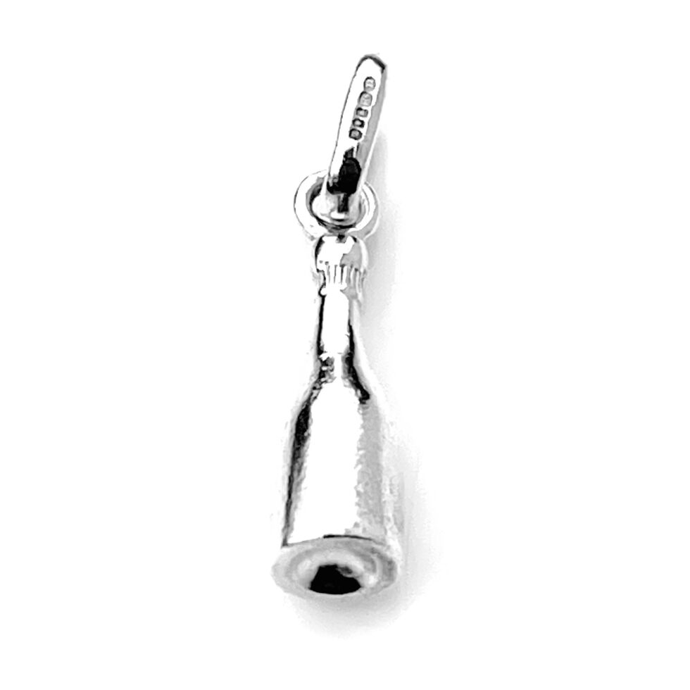 Sterling silver Champagne Bottle Charm