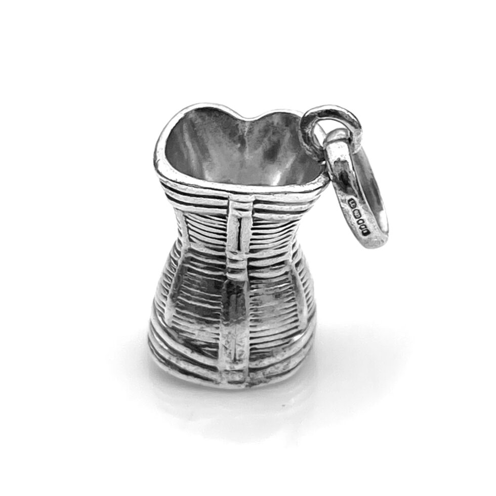 Sterling silver Corset Charm