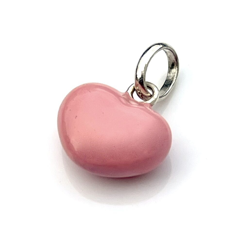 2008 Links of London Soft Pink Enamel Heart Charm.