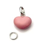 Links of London Soft Pink Enamel Heart Charm.